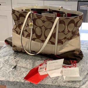 Coach 16 x 10 large tote bag